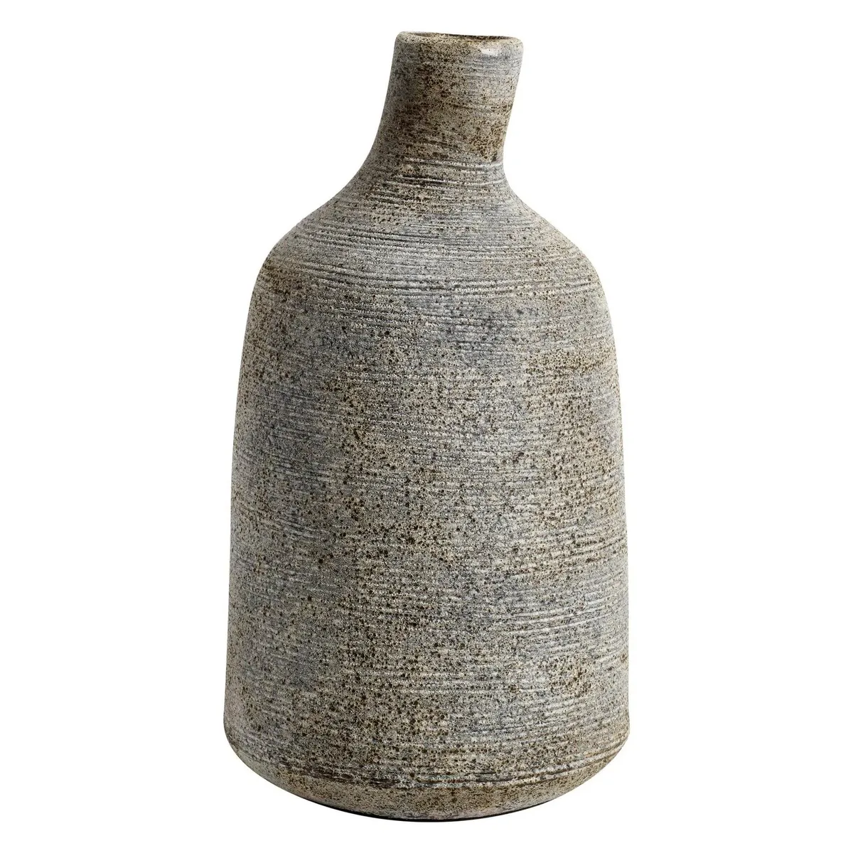Stain Vase L - Grå/Brun, Luna Krukke 80 - Sort fra MUUBS – produktbillede