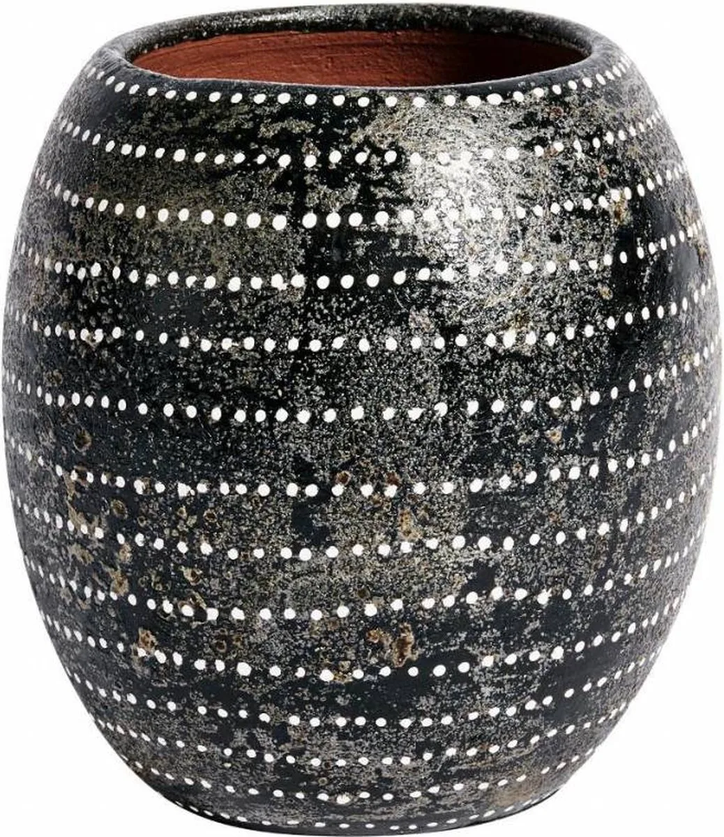 Vaas / Vase Ocean - Terracotta Black de MUUBS en Noir – photo du produit