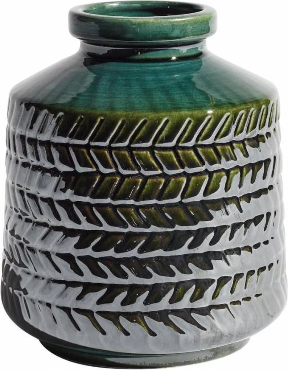 Vaas / Vase Odette - Porcelein 16x14,5 cm de MUUBS en Vert – photo du produit