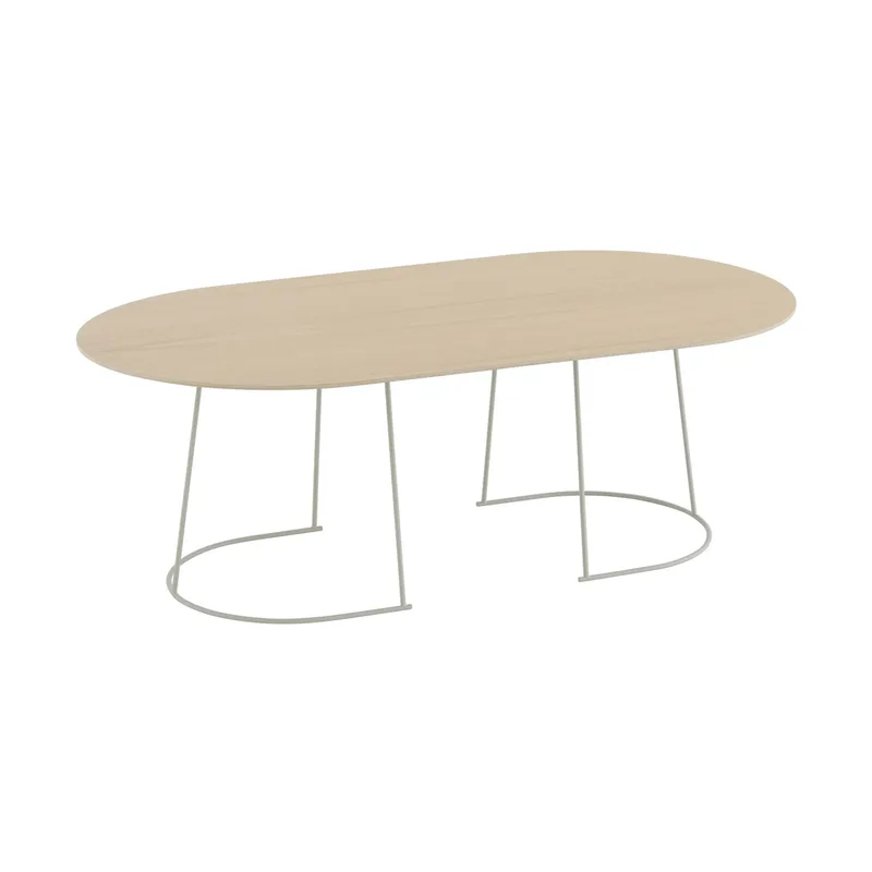 Airy Couchtisch large Lackiertes Eichenfurnier-off white van Muuto – productfoto