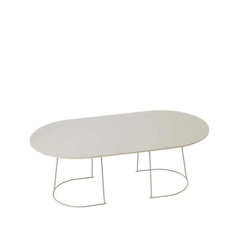 Airy Couchtisch oval Grey, nanolaminat, large från Muuto – produktbild