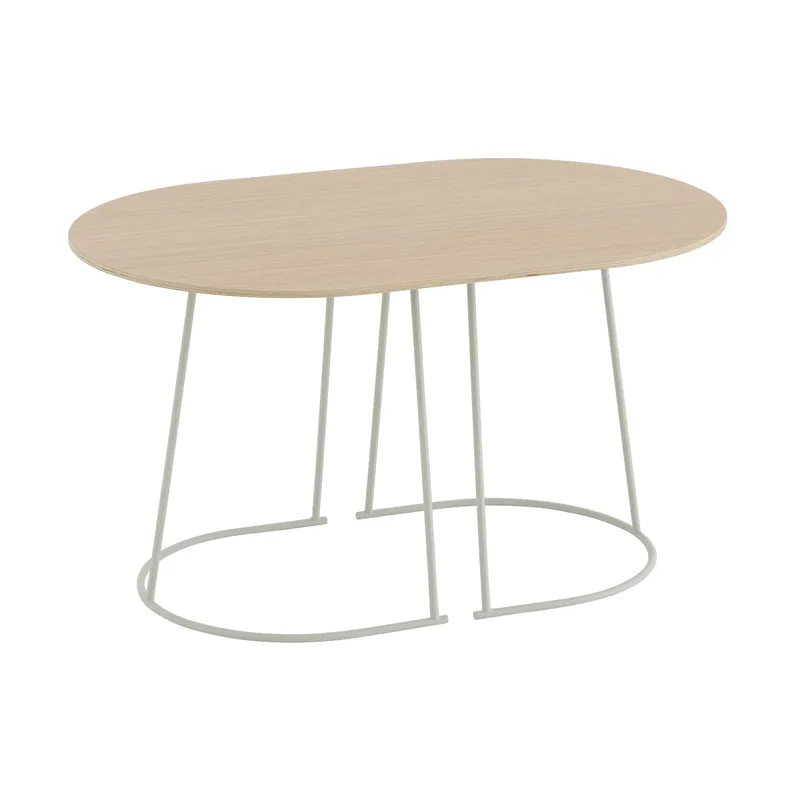 Airy Couchtisch S Lackiertes Eichenfurnier-off white fra Muuto – produktbillede