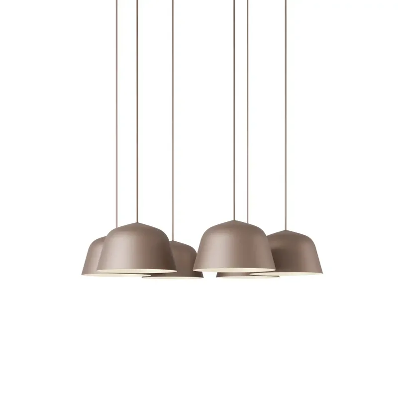 Ambit Pendant Cluster - Ø25 - 6 - White / Taupe Muuto von Muuto – Produktfoto