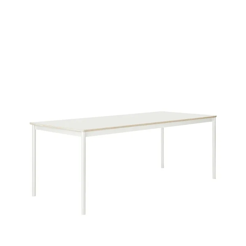 Base Esstisch White, plywoodkant, 190 x 85cm von Muuto – Produktfoto