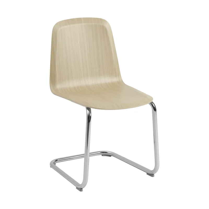 Brink Chair Cantilever Base Stuhl Eiche-Chrom von Muuto – Produktfoto