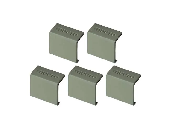 Clips Mini stacked 2.0, paquet de 5 vert by Muuto – product photo