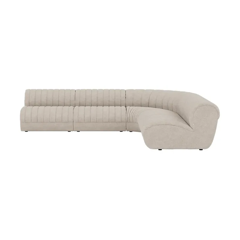 Coltre Modulsofa Konfiguration 1, Turf-Sand, Ecksofa fra Muuto – produktbillede