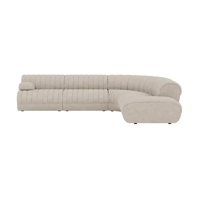 Coltre Modulsofa Konfiguration 2, Turf-Sand, Ecksofa by Muuto – product photo