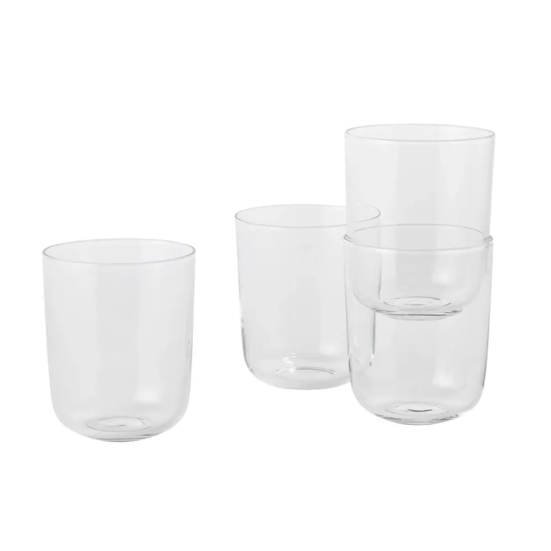 Corky Glas hoch 4er Pack Klar by Muuto – product photo