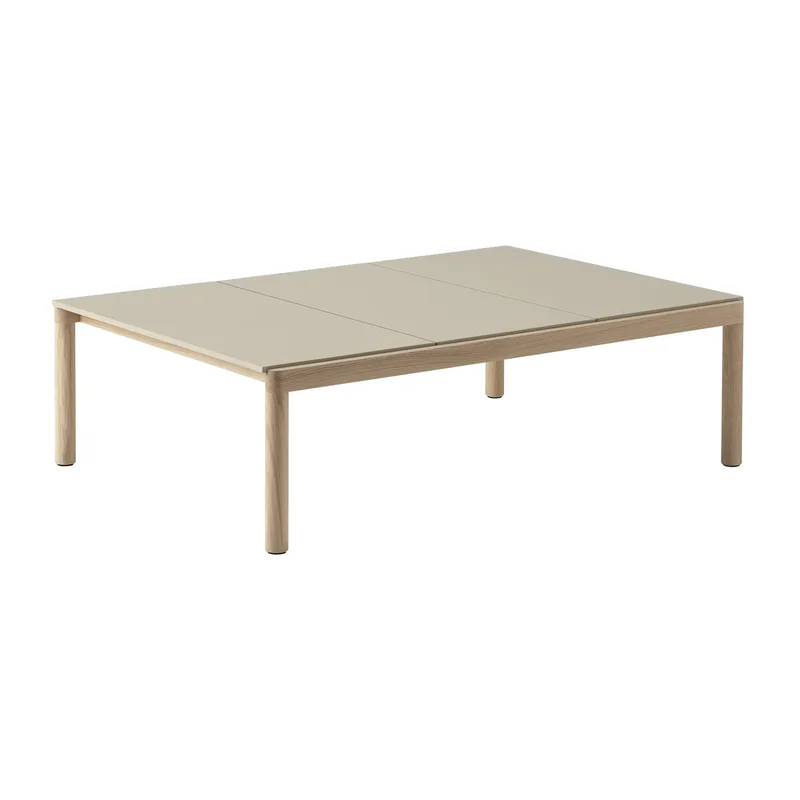 Couple 3 Plain Couchtisch 120 x 84 x 35cm Sand-oak by Muuto – product photo
