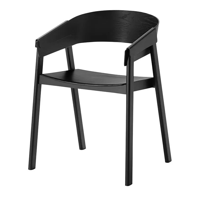Cover Armlehnstuhl - Black de Muuto – photo du produit