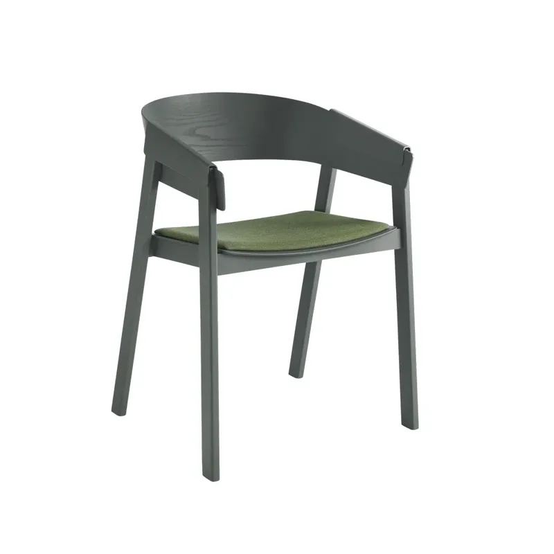 Cover Armlehnstuhl verkleideter Sitz Remix 933-green by Muuto – product photo