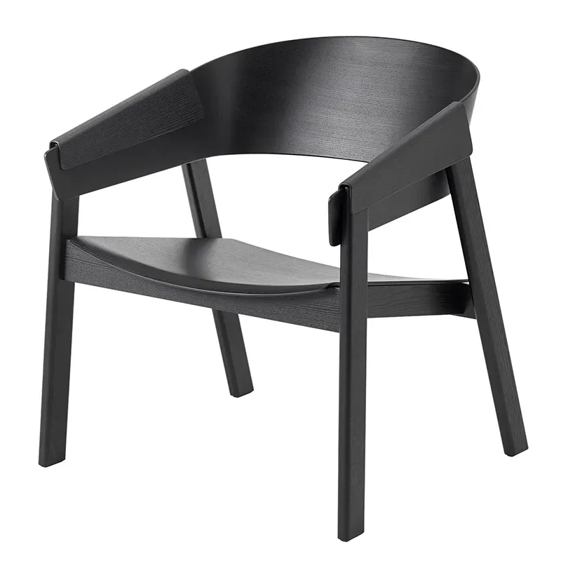 Cover Lounge Chair - Black von Muuto – Produktfoto