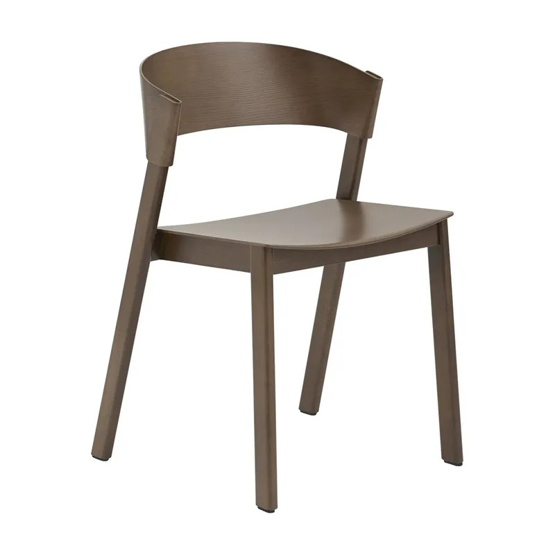 Cover Side Chair Stained dark brown von Muuto – Produktfoto