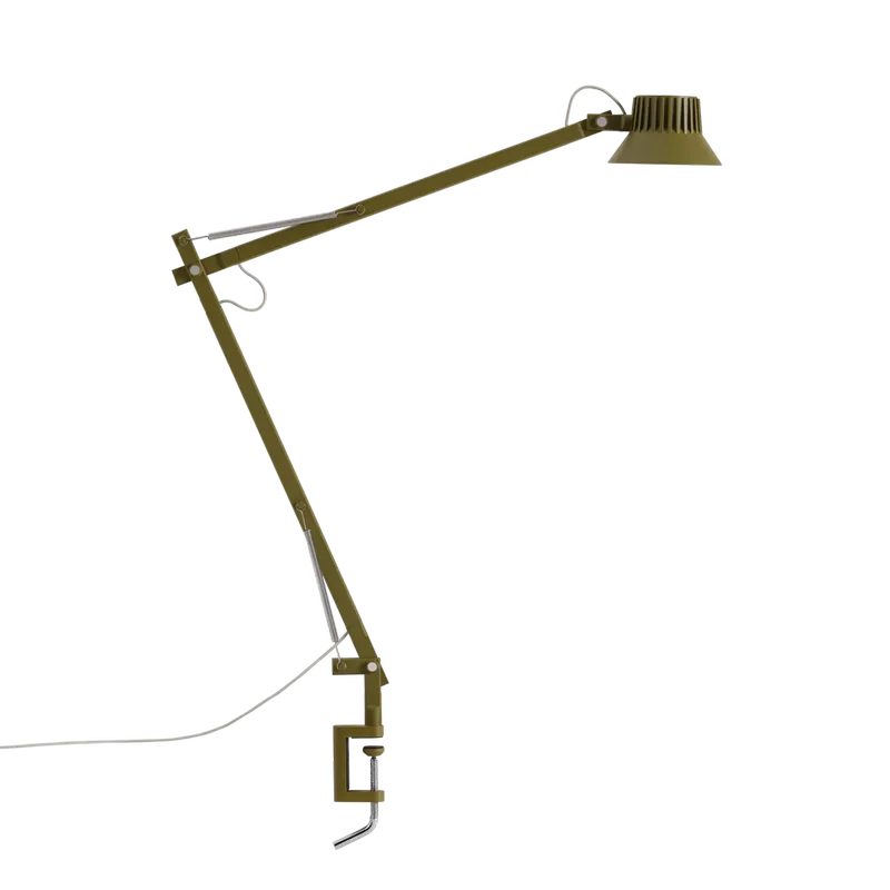Dedicate L2 Tischlampe mit Klemme Brown Green von Muuto – Produktfoto