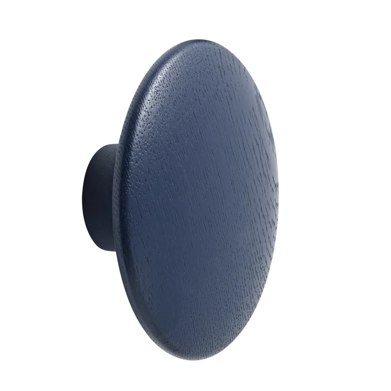 Dots Wandhaken midnight blue (blau) Mittel van Muuto – productfoto