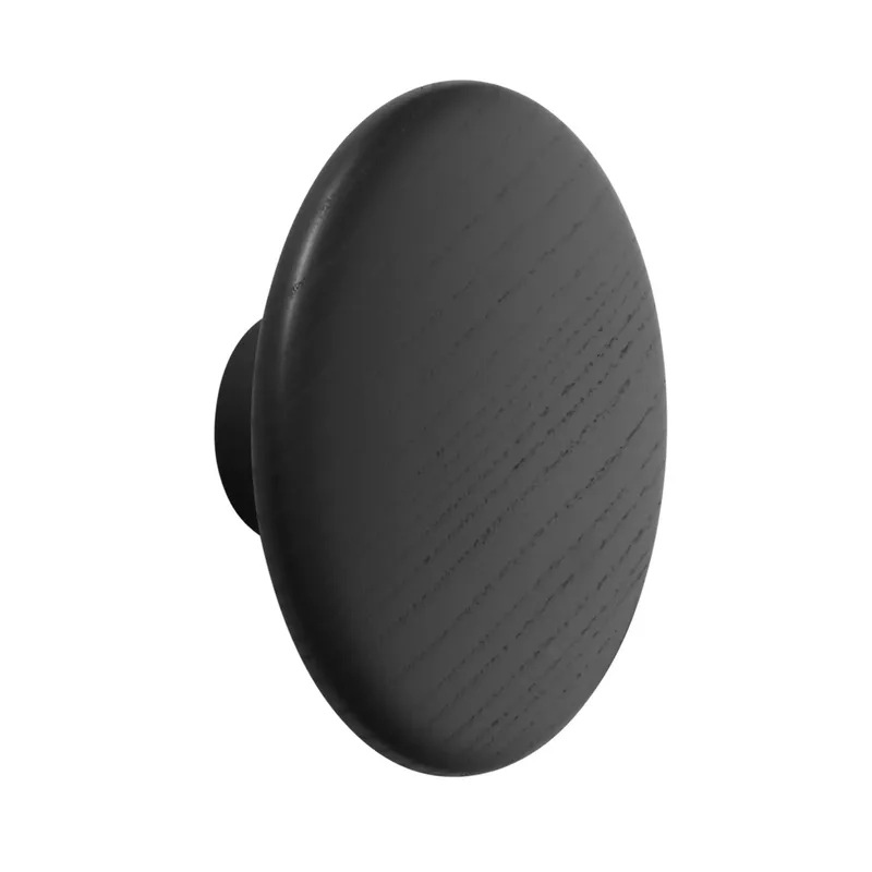 Dots Wandhaken schwarz Ø17 cm van Muuto – productfoto