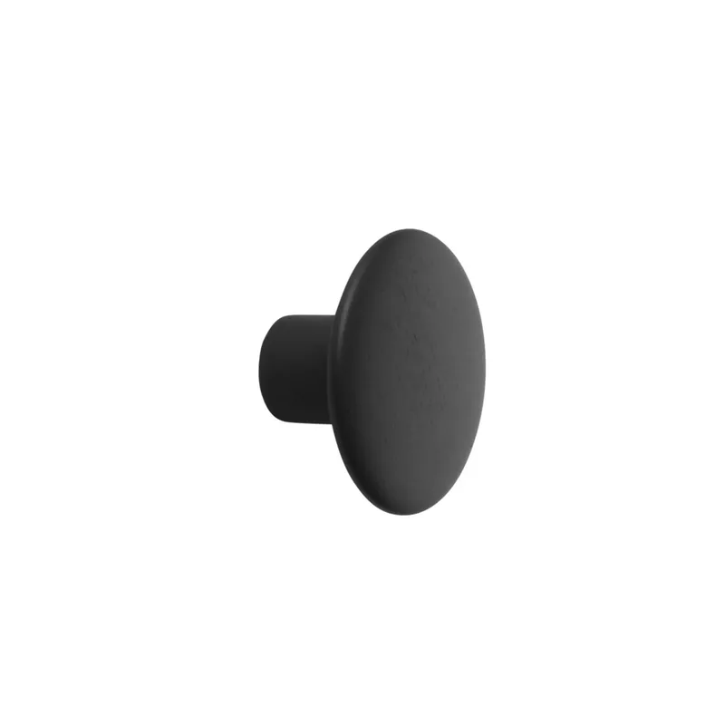 Dots Wandhaken schwarz Ø9 cm van Muuto – productfoto