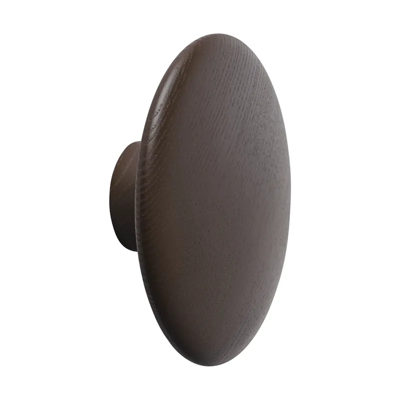Dots Wood Kleiderhaken Braun-Rot, Ø13 cm by Muuto – product photo
