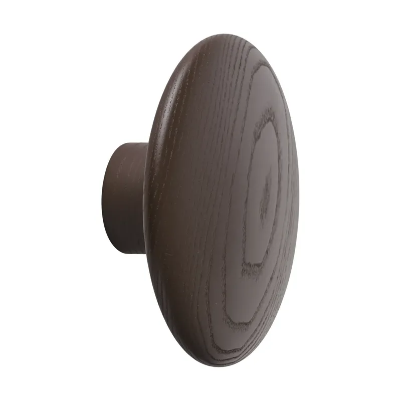 Dots Wood Kleiderhaken Braun-Rot, Ø9 cm by Muuto – product photo