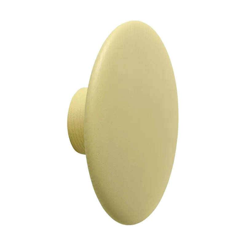 Dots Wood Kleiderhaken Gelb-Beige, Ø13 cm från Muuto – produktbild