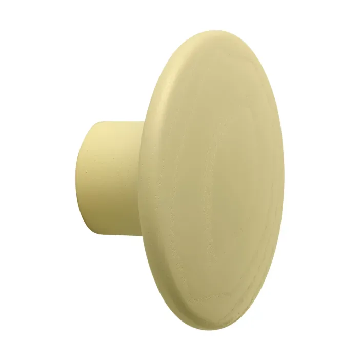 Dots Wood Kleiderhaken Gelb-Beige, Ø6,5 cm by Muuto – product photo