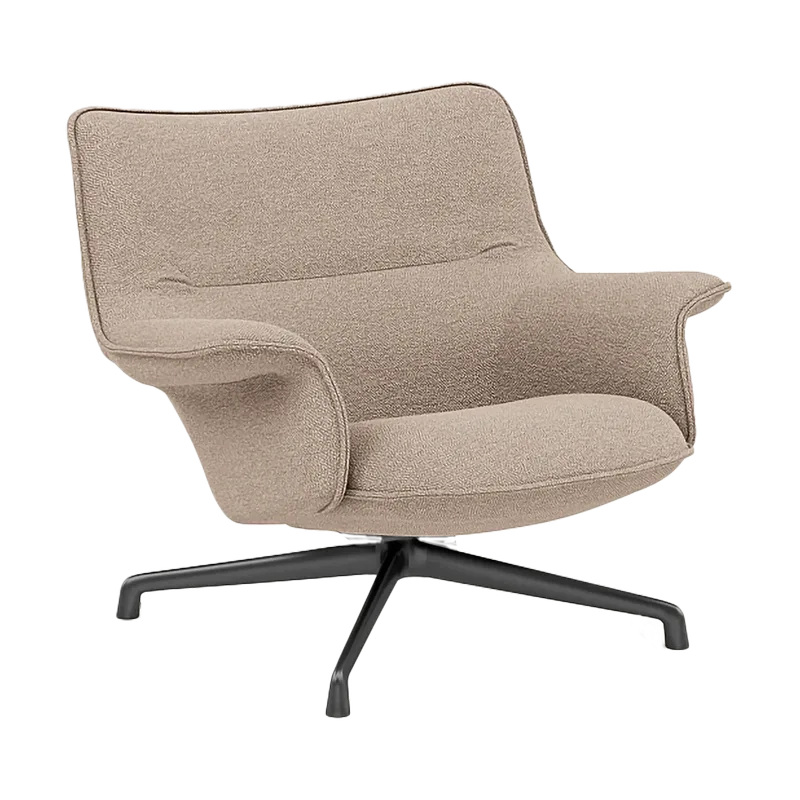 Doze Sessel niedriger Drehfuß Hearth 6 Anthracite/black de Muuto – photo du produit