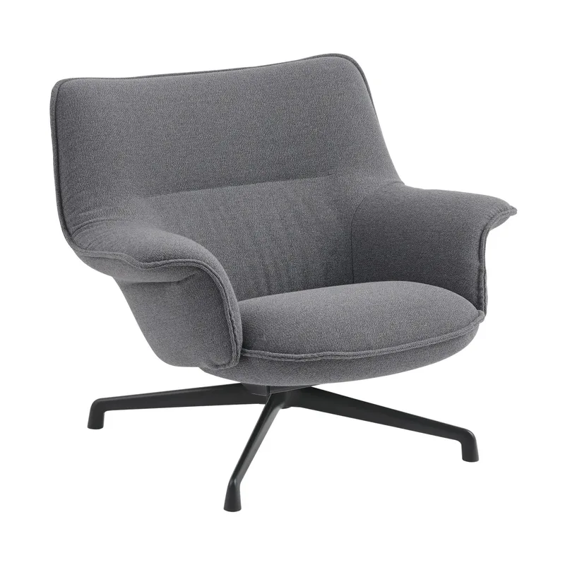 Doze Sessel niedriger Drehfuß Ocean 80-anthracite black von Muuto – Produktfoto