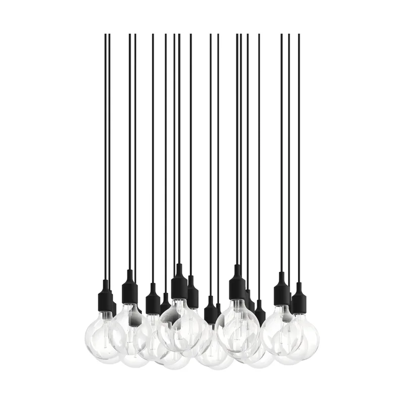 E27 Pendant Cluster 18 Pendelleuchte Black från Muuto – produktbild
