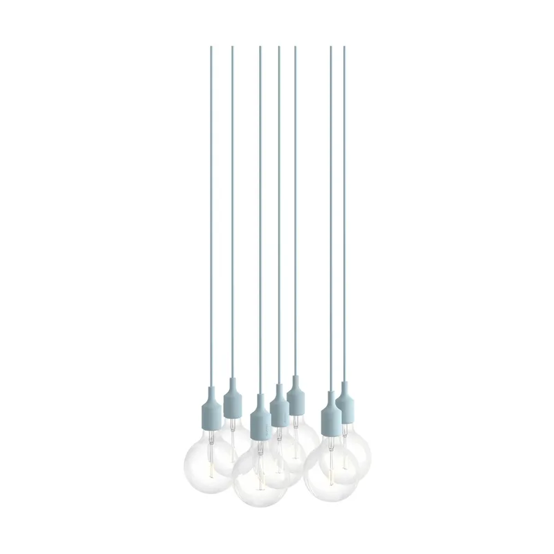 E27 Pendant Cluster 7 Pendel Hellblau från Muuto – produktbild