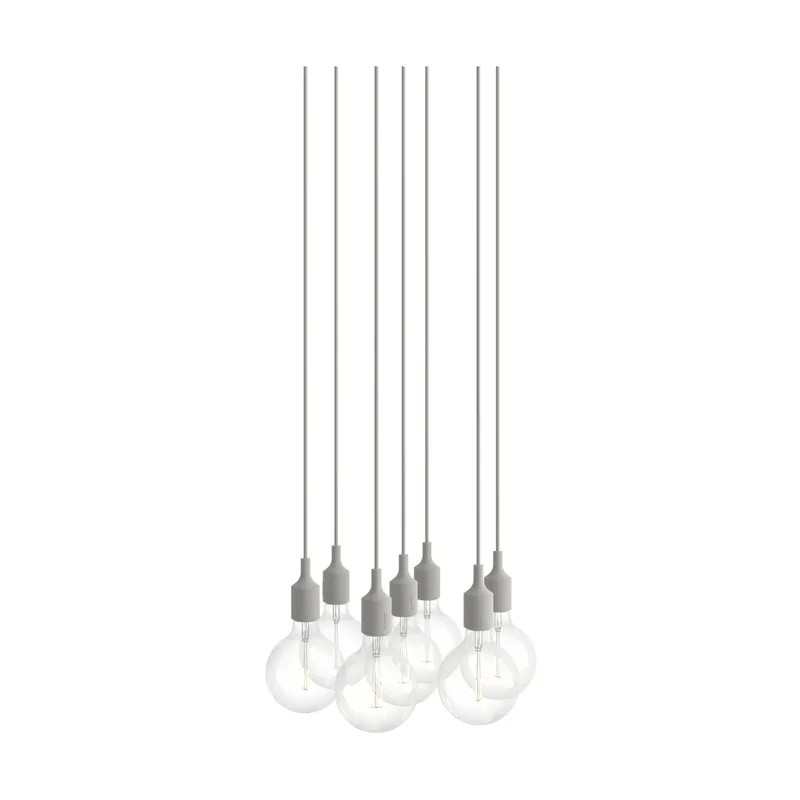 E27 Pendant Cluster 7 Pendel Hellgrau by Muuto – product photo