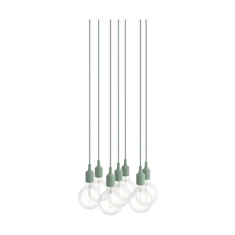 E27 Pendant Cluster 7 Pendel Hellgrün by Muuto – product photo