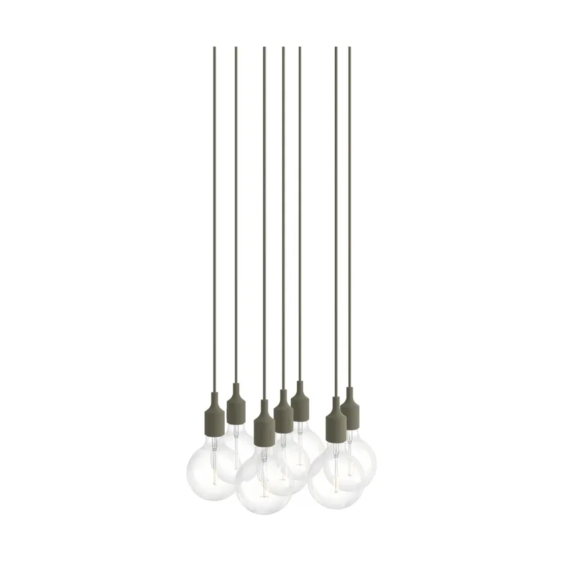 E27 Pendant Cluster 7 Pendel Olive by Muuto – product photo