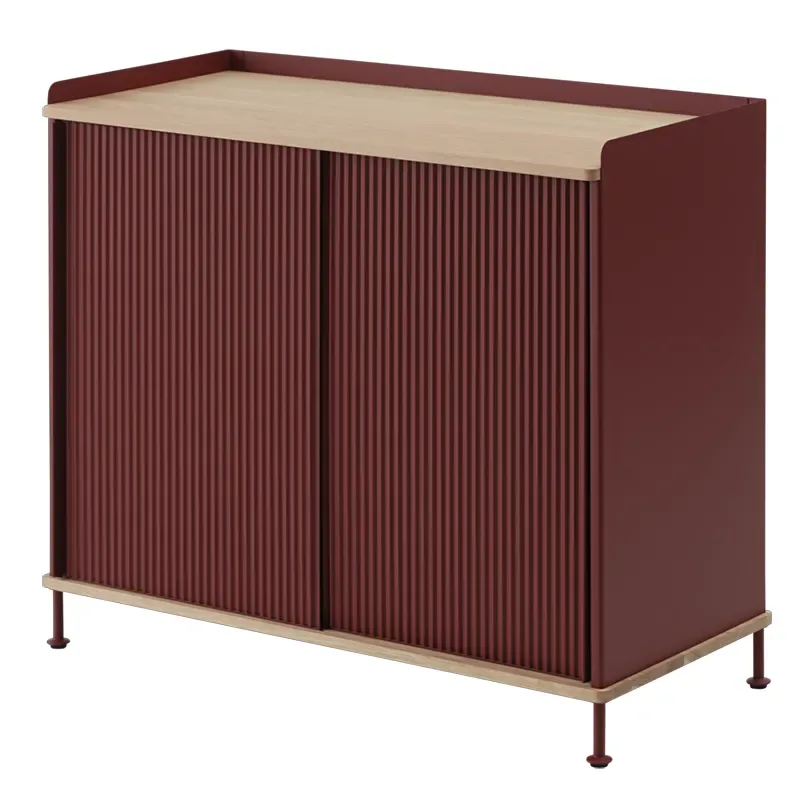 Enfold Anrichte 100 x 45 cm - oiled oak Deep Red by Muuto – product photo