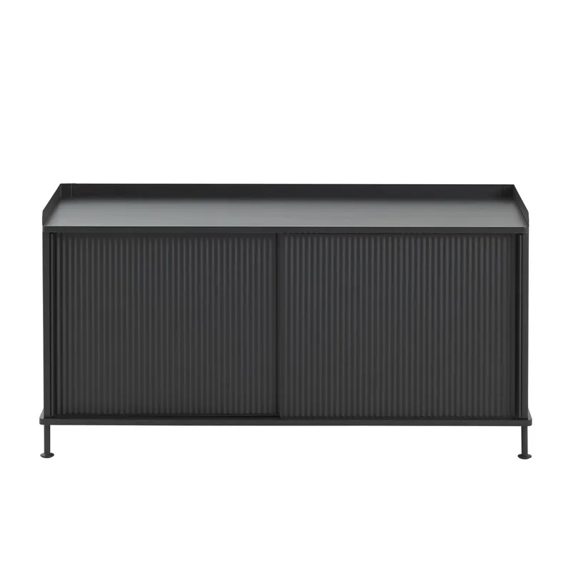 Enfold Sideboard niedrig 125x45x63 cm Black-Black von Muuto – Produktfoto