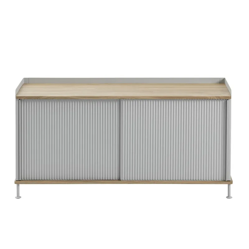 Enfold Sideboard niedrig 125x45x63 cm Oak-Grey von Muuto – Produktfoto