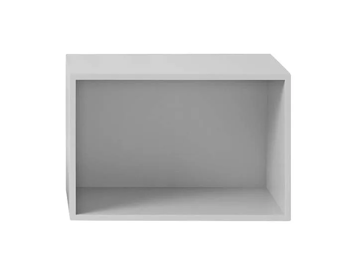 Étagère avec panneau Stacked 2.0, grand gris clair van Muuto – productfoto