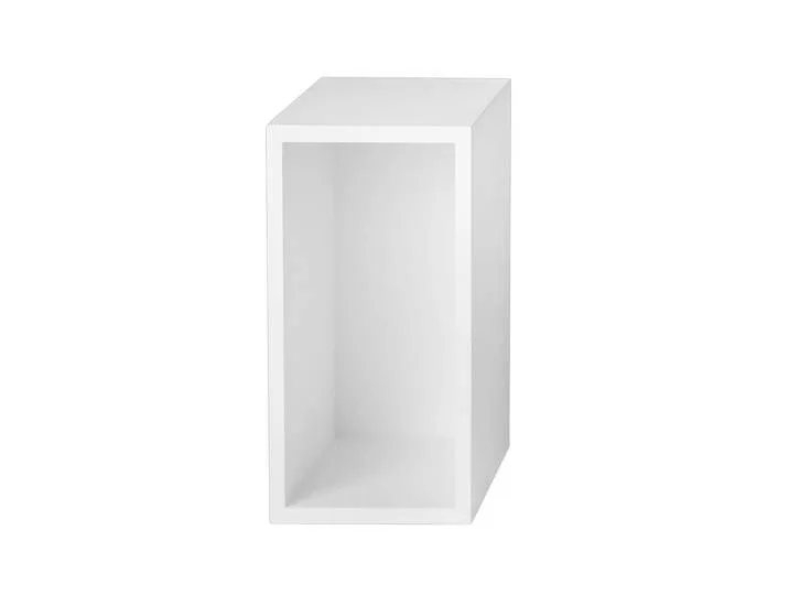 Étagère avec panneau Stacked 2.0, petit blanc van Muuto – productfoto