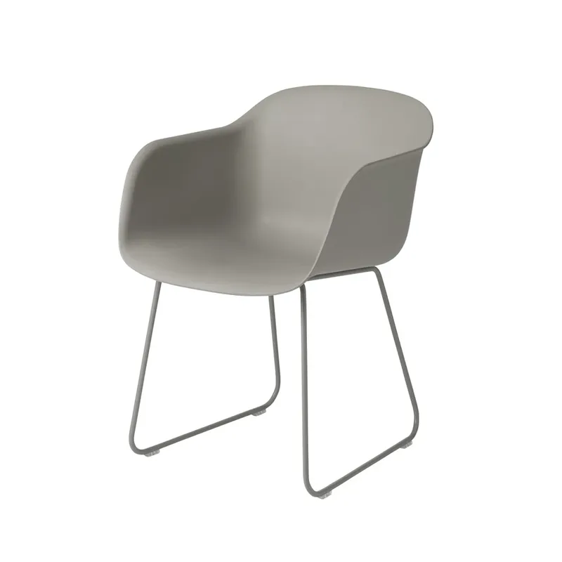 Fiber Armlehnstuhl sled base Grey, Grauer Sitz by Muuto – product photo