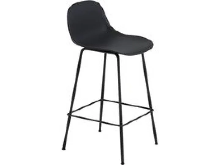 Fiber Barhocker mit Rückenlehne Rohrgestell de Muuto – photo du produit