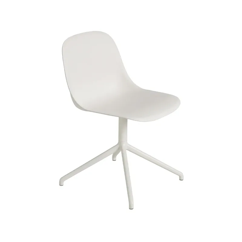 Fiber Beistellstuhl Natural white-White (plastic) de Muuto – photo du produit