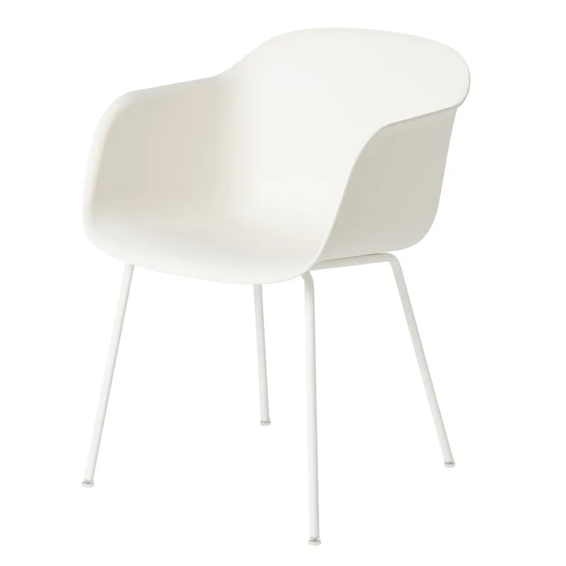 Fiber chair Stuhl mit Armlehne Weiß von Muuto – Produktfoto