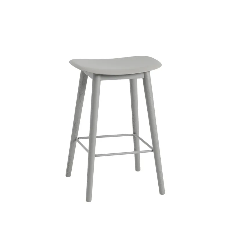 Fiber counter Stuhl 65 cm Grey, Graue Beine von Muuto – Produktfoto