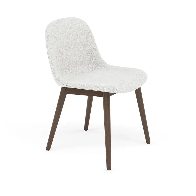 Fiber side chair Stuhl mit Holzbeinen Hallingdal nr110-stained dark brown de Muuto – photo du produit