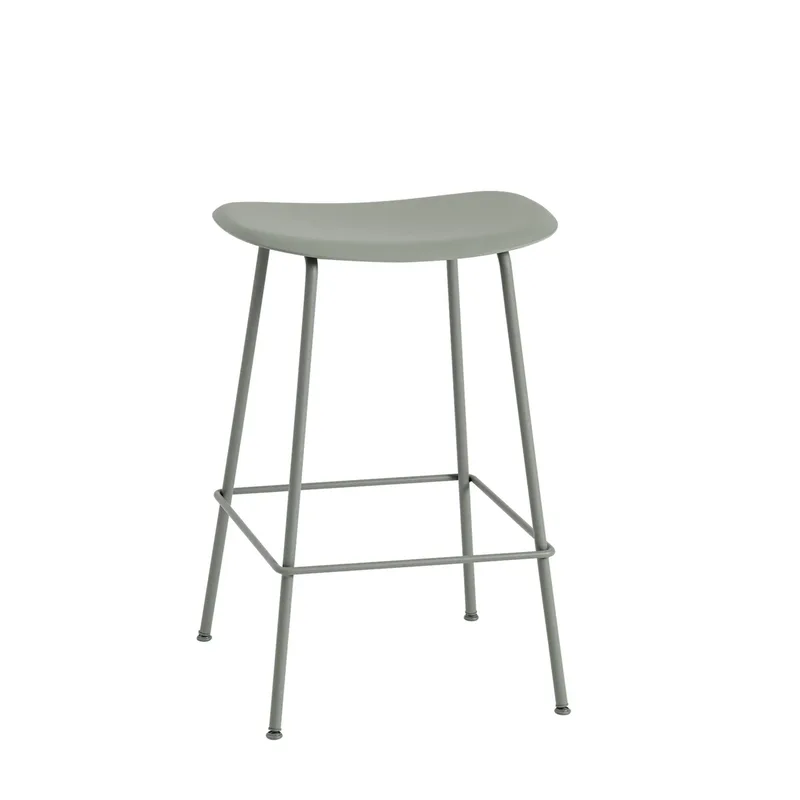 Fiber Tube Barstuhl 65cm Dusty green de Muuto – photo du produit