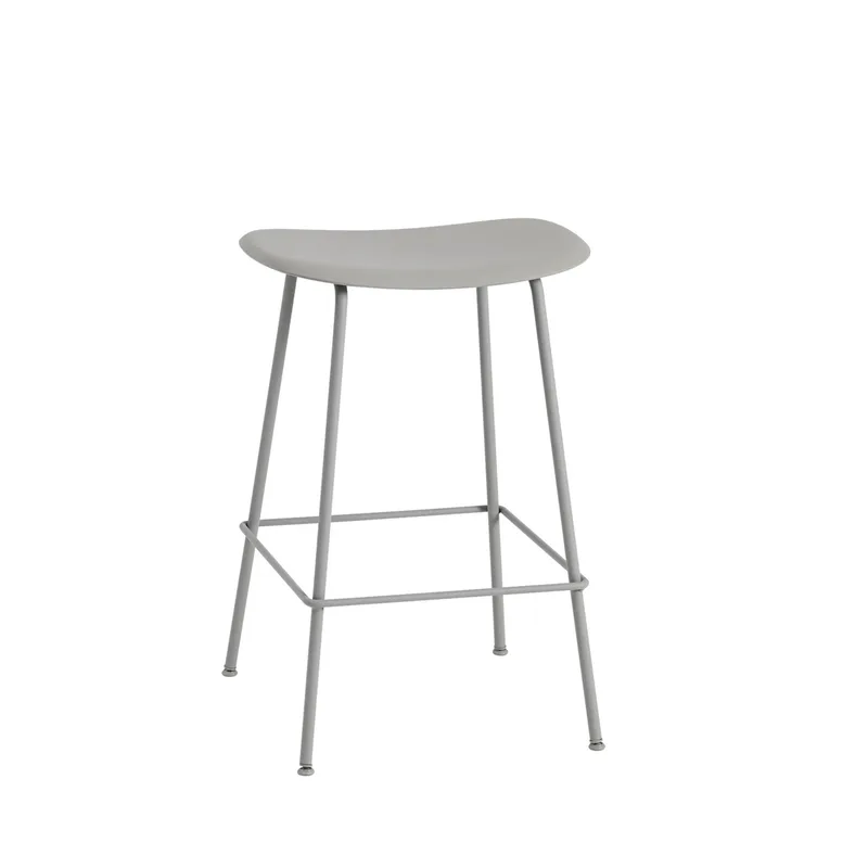 Fiber Tube Barstuhl 65cm Grey-grey van Muuto – productfoto