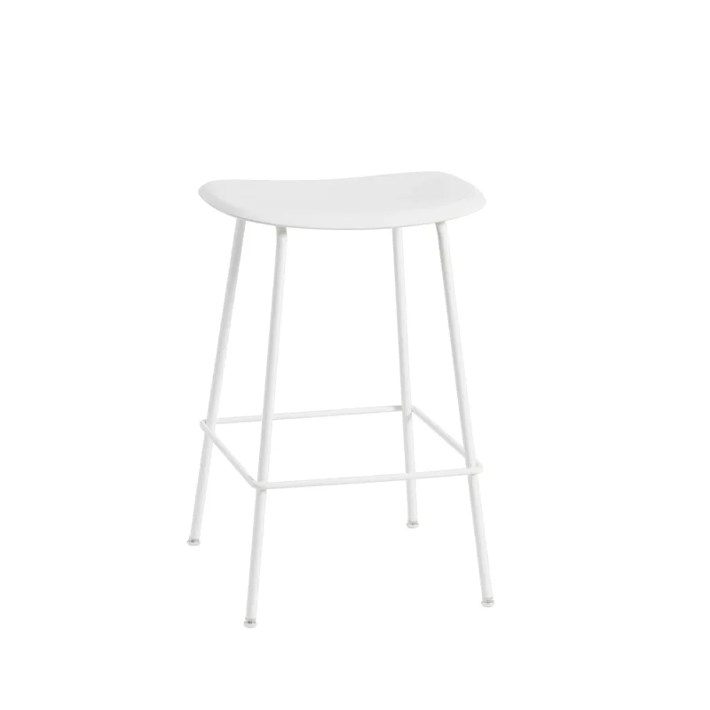 Fiber Tube Barstuhl 65cm Weiß de Muuto – photo du produit