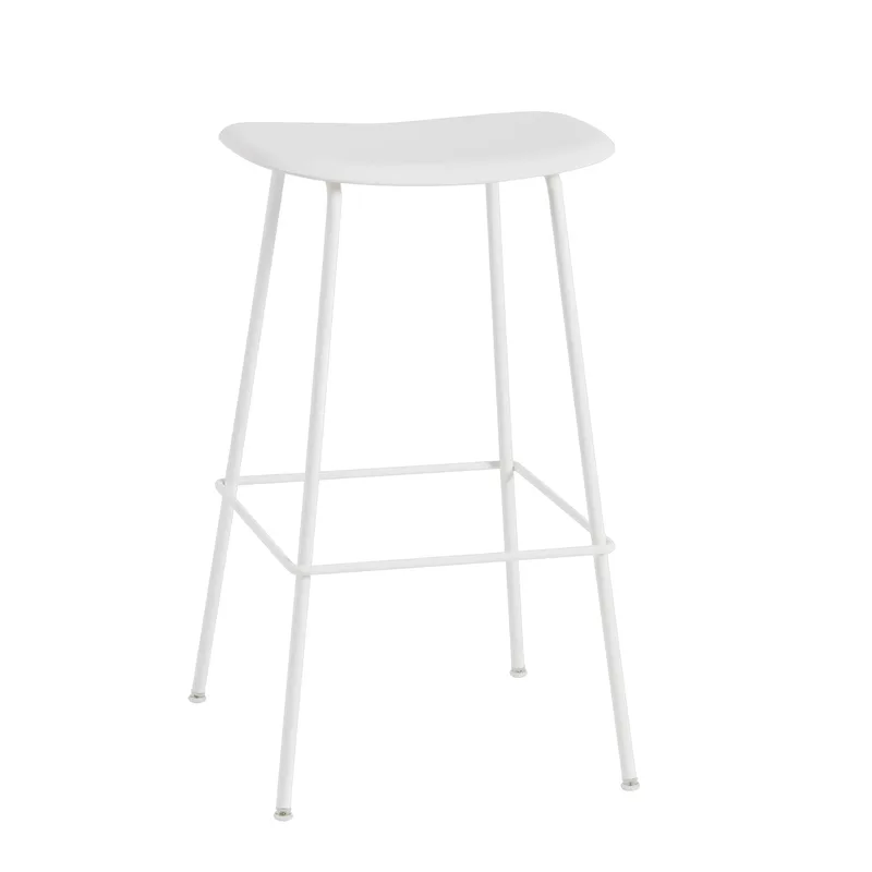 Fiber Tube Barstuhl 75cm Weiß de Muuto – photo du produit