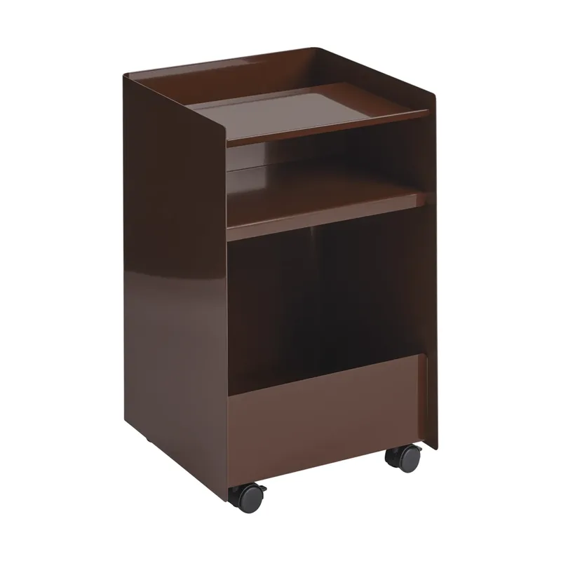 Folded Trolley Rollwagen offen Dunkelrot 37,4x61,5x37,2 cm by Muuto – product photo