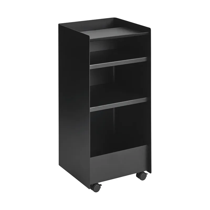 Folded Trolley Rollwagen offen Schwarz, 37,4x38,7x37,2 cm by Muuto – product photo